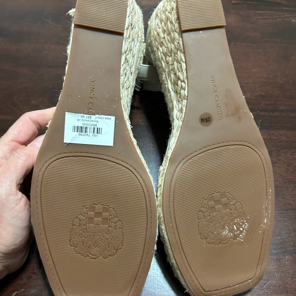 NWT Vince 
Camuto Jellisa
Cream/beige Espadrille
Wedge Platform Sandals 12W - Picture 6 of 9